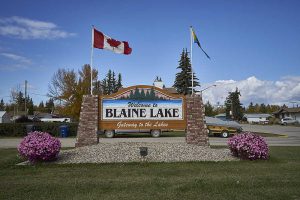 Blaine Lake Welcome Sign